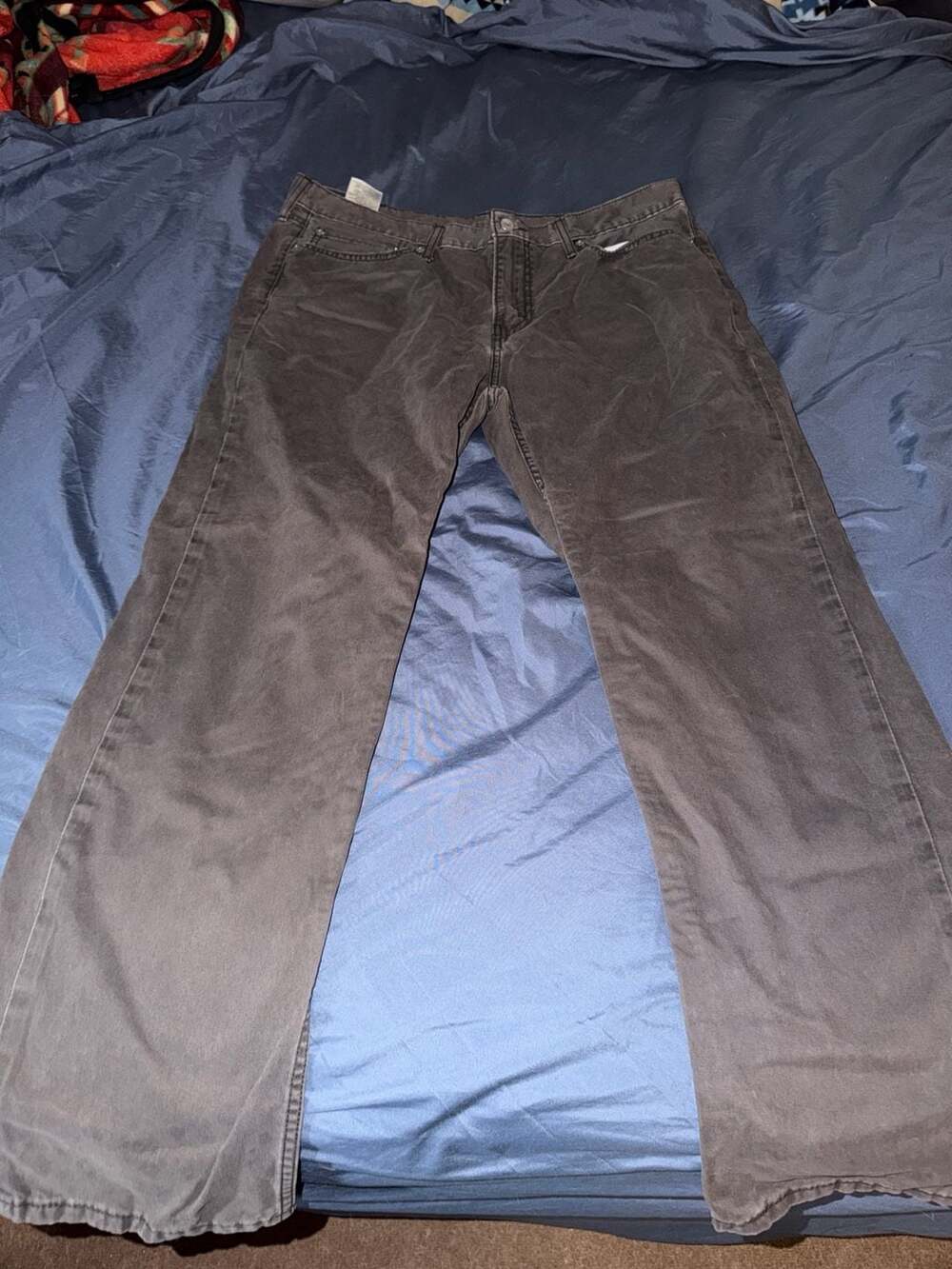 Levi's 514 Straight Fit Jeans Dark Grey Charcoal W38 L32
